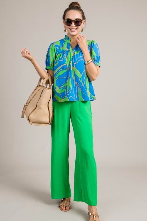 Anise Pull-On Pants, Kelly Green - 0709-3p.jpg