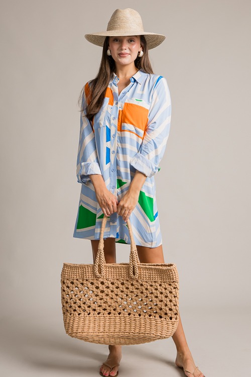 Geo Stripe Shirt Dress, Blue - 0710-2.jpg