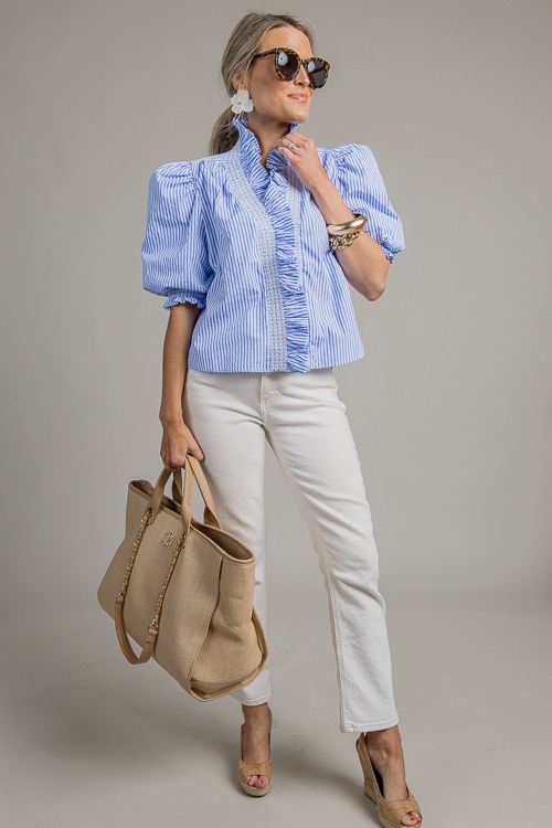 Poplin Stripe Ruffle Top, Blue - 0710-73.jpg