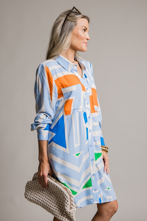 Geo Stripe Shirt Dress, Blue - 0710h-1.jpg