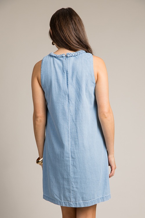 Braided Trim Chambray Dress, Light - 0715-8.jpg