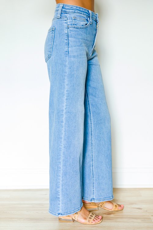 Nina Wide Leg Jeans, Medium