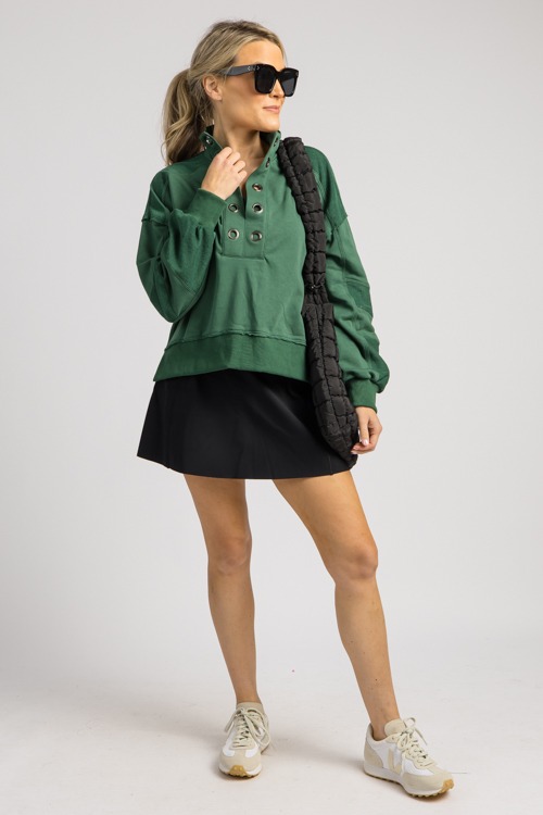 Grommet Detail Pullover, H. Green - 0904-51hh.jpg