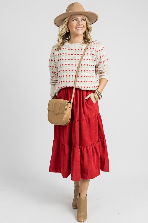 Corduroy Smock Waist Midi, Red - 0906-149.jpg