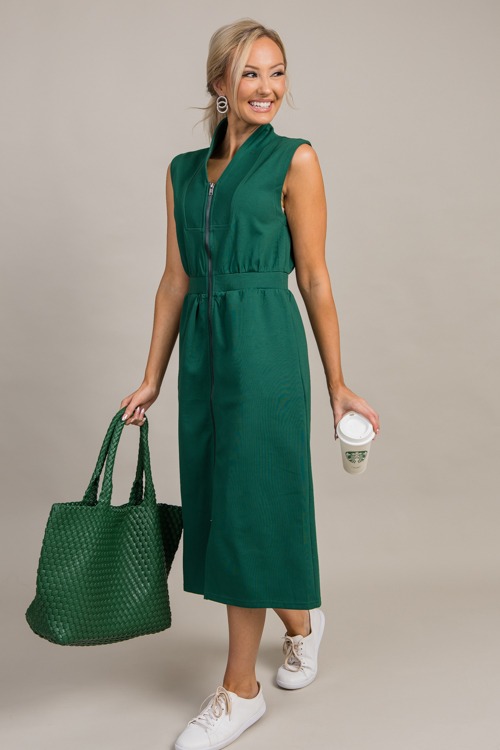 Zip Up Knit Midi, H. Green - 0911-95p.jpg