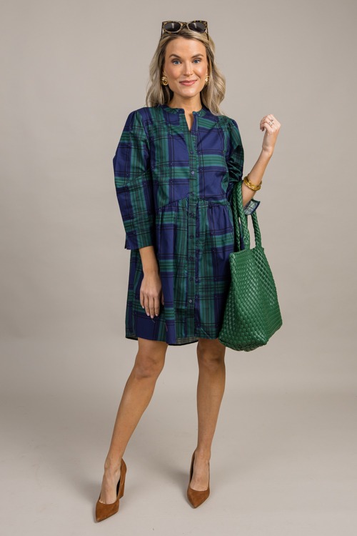 Harris Plaid Dress, Navy Green - 0918-105.jpg