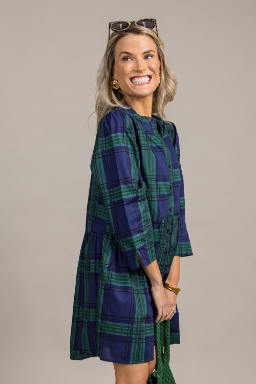 Harris Plaid Dress, Navy Green - 0918-107.jpg