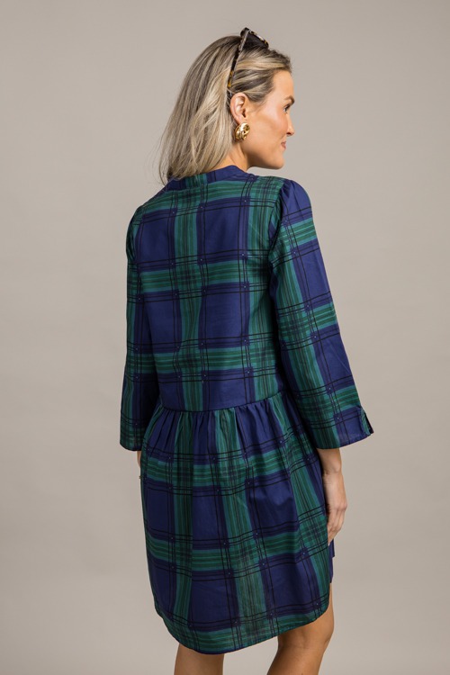 Harris Plaid Dress, Navy Green - 0918-109.jpg