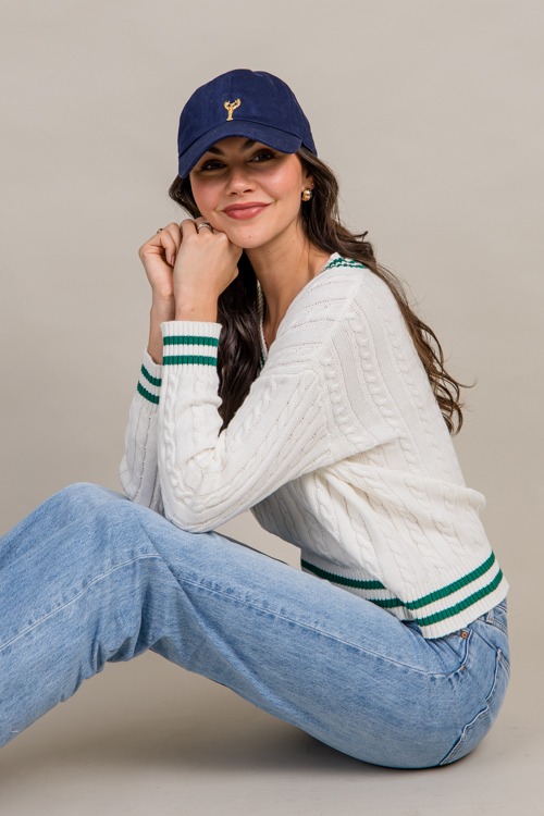 Varsity Cable Knit Sweater, White - 0918-2h.jpg