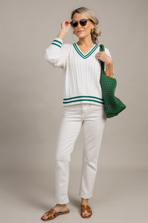 Varsity Cable Knit Sweater, White - 0918-5.jpg