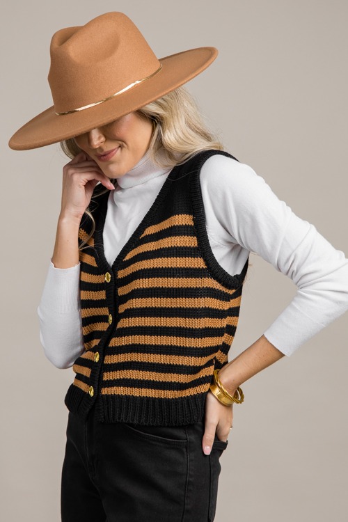 Helen Stripe Vest, Black/Camel - 0918-52.jpg