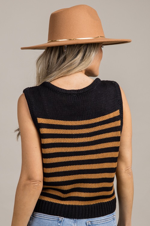 Helen Stripe Vest, Black/Camel - 0918-59.jpg