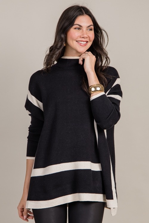 Perimeter Stripe Sweater, Black - 0919-106p.jpg