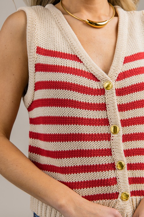 Helen Stripe Vest, Lt. Taupe/Red - 0919-38h.jpg