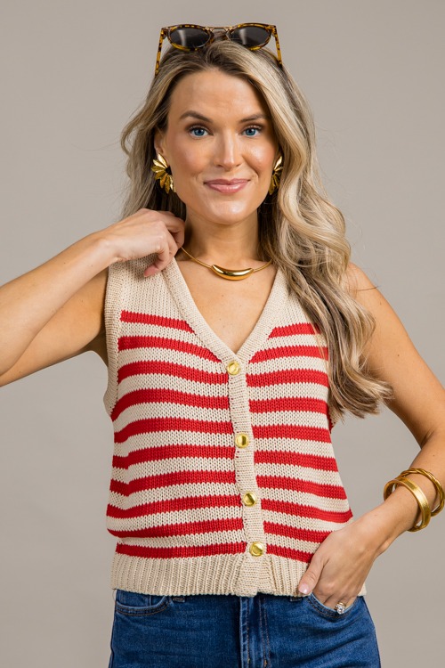 Helen Stripe Vest, Lt. Taupe/Red - 0919-40.jpg