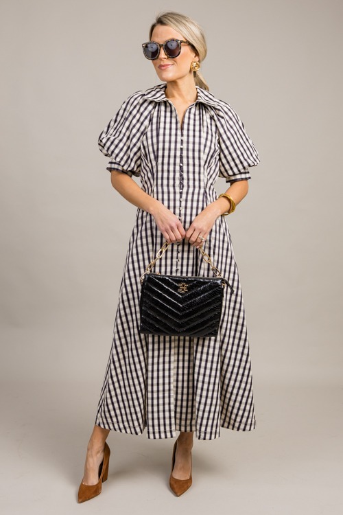 Gingham Check Button Midi, Black - 0919-9p.jpg