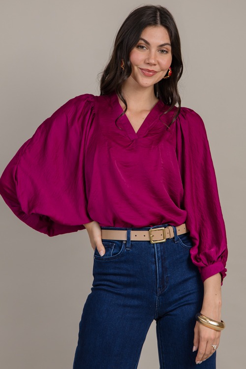 Stella Satin Blouse, Plum - 0923-7P.jpg