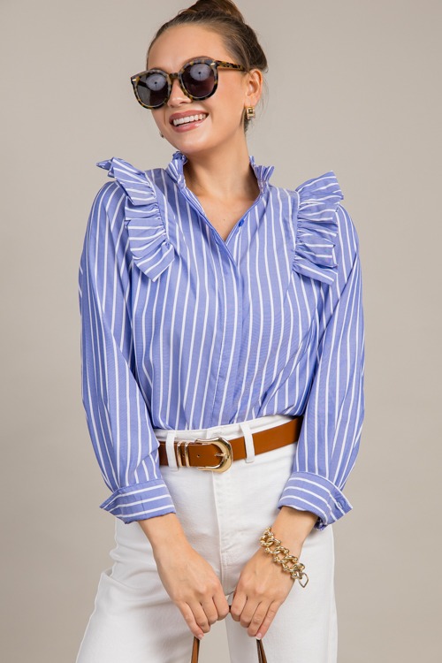 Ruffled Stripe Button Down Shir - 0924-43p.jpg