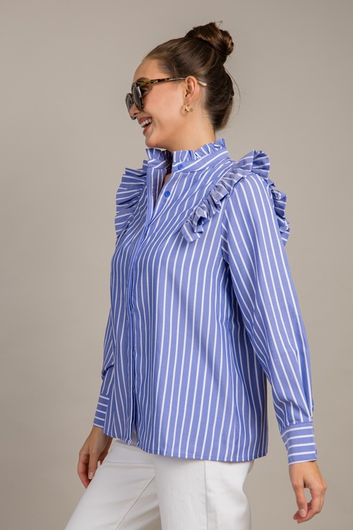 Ruffled Stripe Button Down Shir - 0924-47.jpg