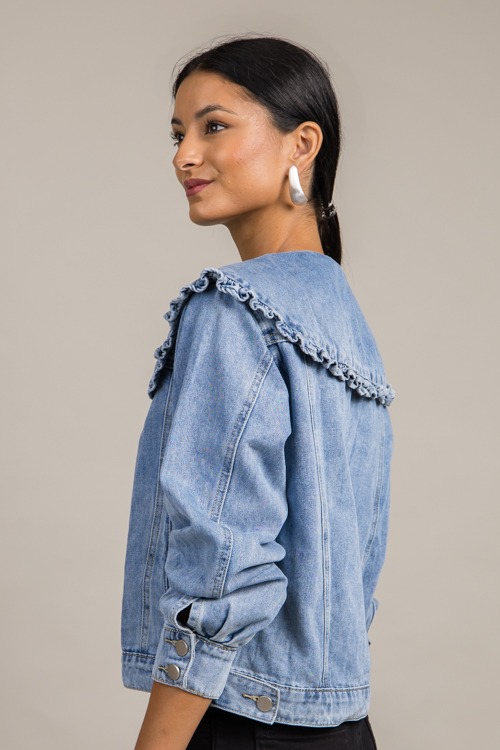 Ruffle Collar Denim Jacket - 0924-81h.jpg