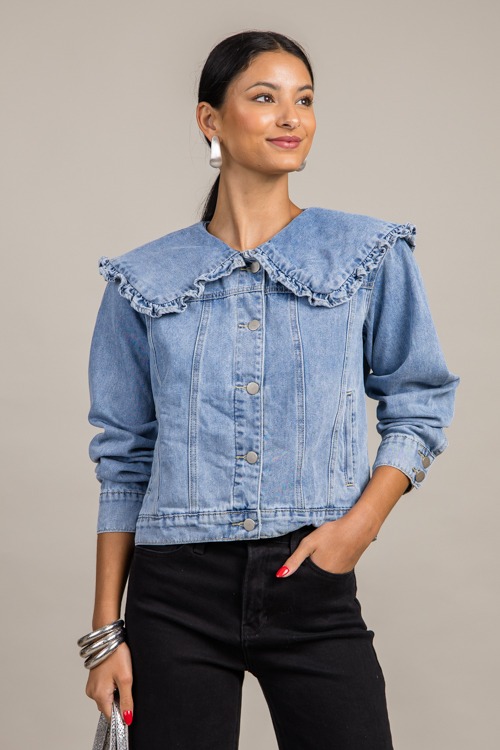 Ruffle Collar Denim Jacket - 0924-83.jpg