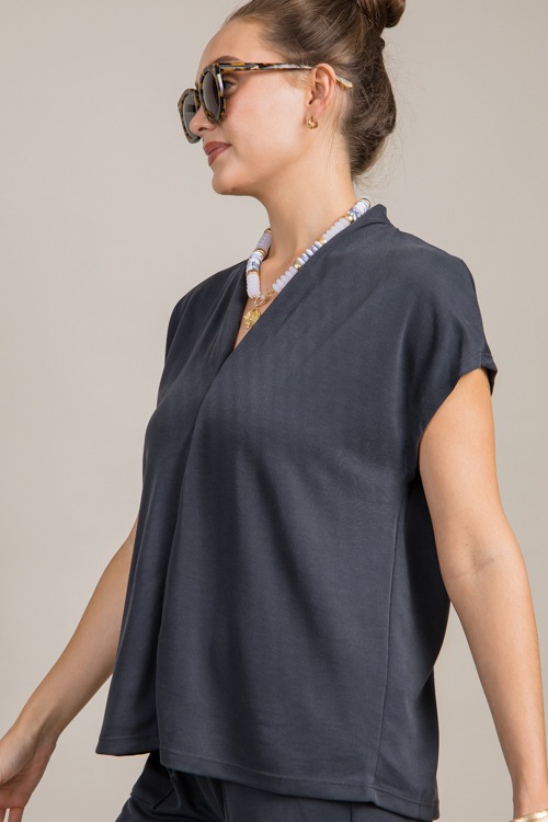 Modal V-Neck Top, Charcoal - 0927-56h.jpg