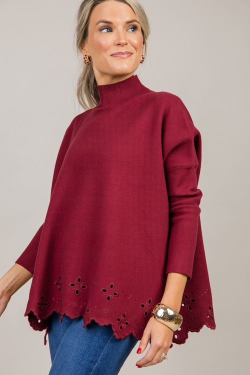 Eyelet Hem Sweater, Garnet - 0930-80.jpg