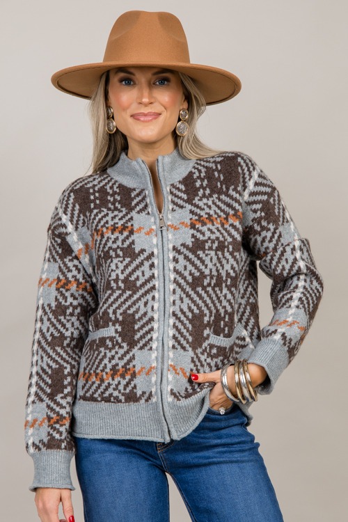 Printed Zip Up Sweater, Slate - 1001-139.jpg