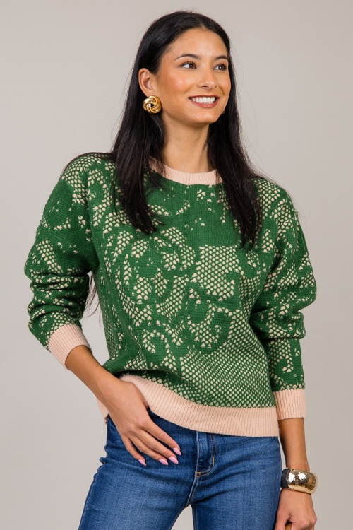 Jenn Pattern Sweater, Green Taupe - 1007-130p.jpg