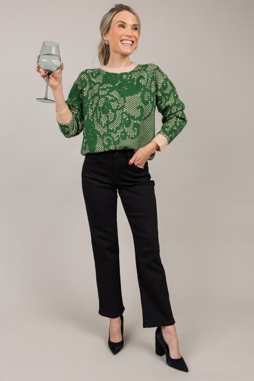 Jenn Pattern Sweater, Green Taupe - 1007-132.jpg