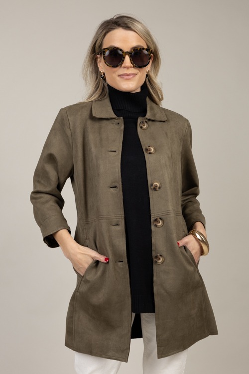 Button Up Suede Coat, Olive - 1008-4.jpg