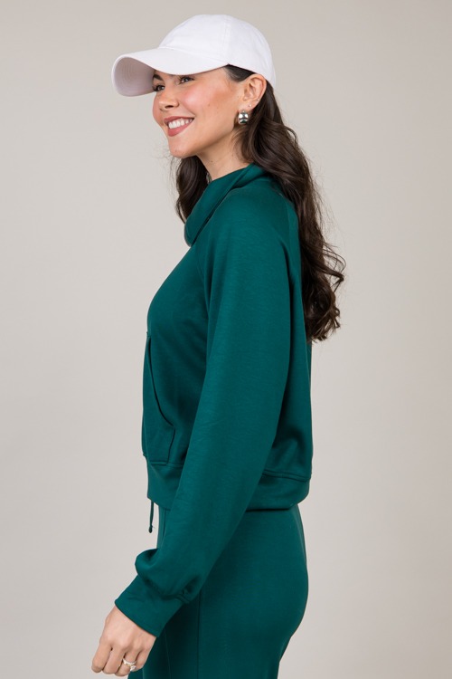 Soft Knit Half Zip, Dark Green - 1009-58.jpg