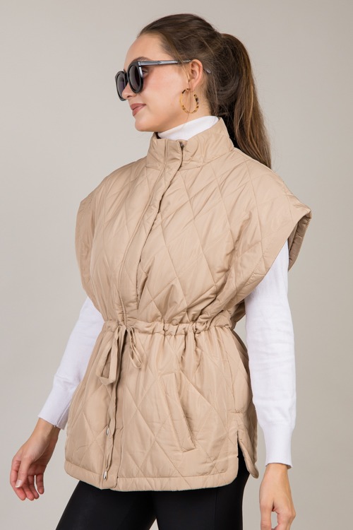 Draw Waist Quilted Vest, Taupe - 1009-86.jpg