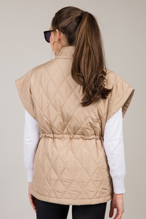 Draw Waist Quilted Vest, Taupe - 1009-87.jpg