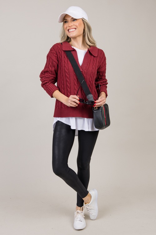 Charlie Cable Sweater, Burgundy - 1010-96h.jpg