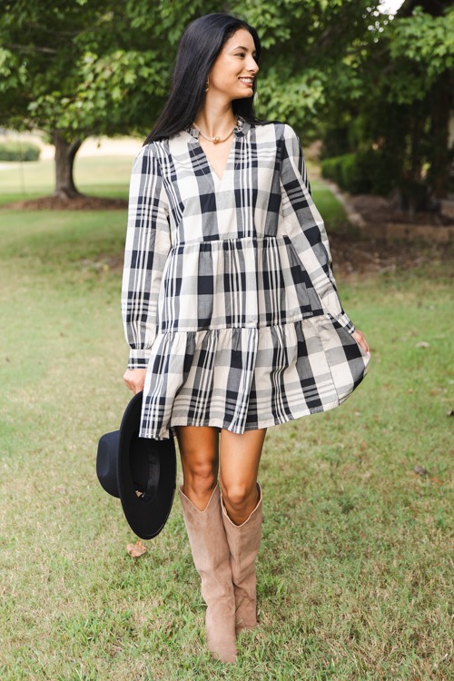 Shannon Plaid Dress, Tan - 1011-142.jpg