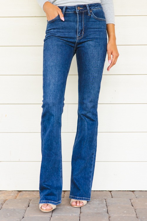 High Rise Flare Jeans, Dark - 1011-354p.jpg