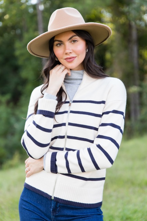 Stripe Zip Sweater Jacket, Ivory - 1011-372p.jpg