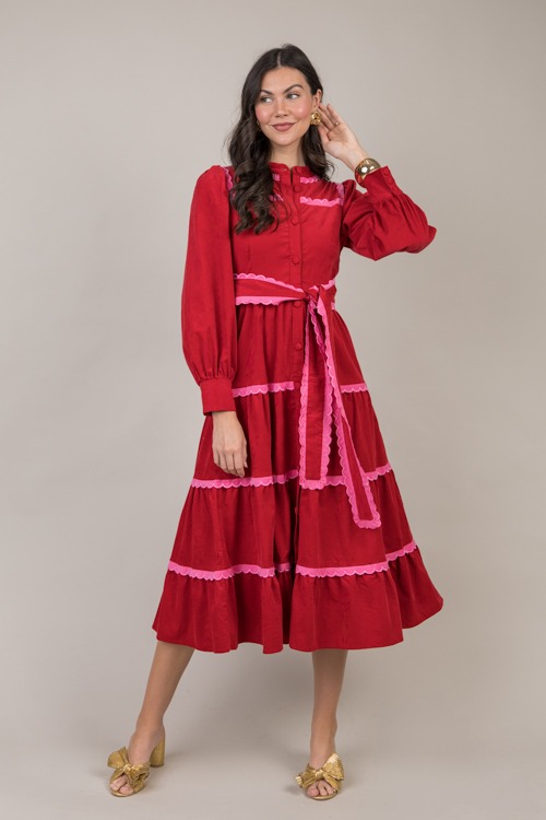 Corduroy Scallop Trim Maxi, Red - 1015-15-Edit.jpg