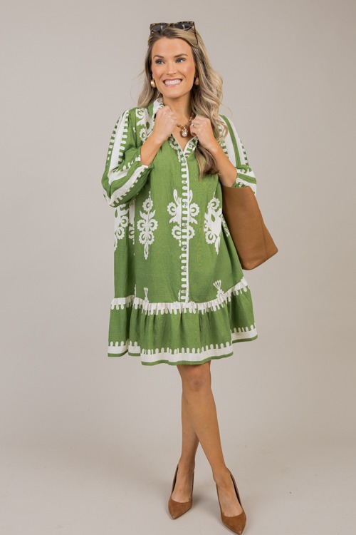 Giselle Printed Dress, Green - 1016-4.jpg