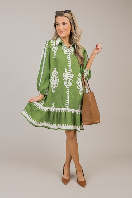 Giselle Printed Dress, Green - 1016-5.jpg