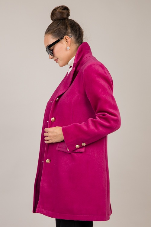 Gold Button Coat, Fuchsia - 1018-49.jpg