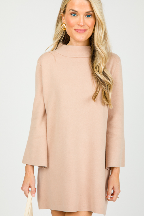 Audrey Tunic Sweater, Beige