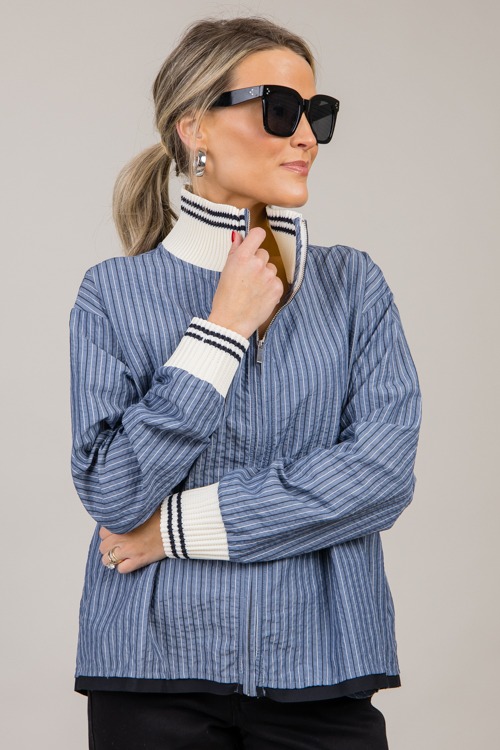 Striped Rib Trim Jacket - 1021-103.jpg