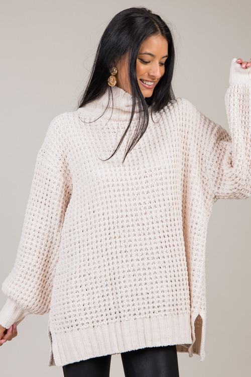 Miley Tunic Sweater, Creme - 1022-162.jpg