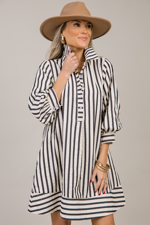 Brinley Stripe Dress, Black - 1022-91p.jpg