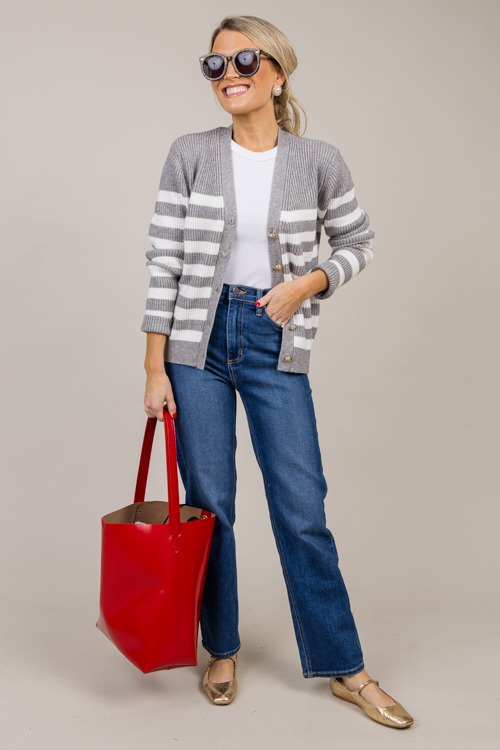 Buttoned Stripe Sweater, H. Gray - 1023-134.jpg