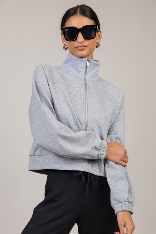 Nellie Zip Pullover, H. Grey - 1023-52.jpg