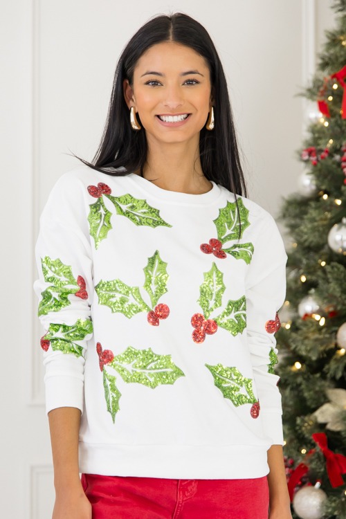 Mistletoe Sequin Sweatshirt, Wh - 1025-20p.jpg