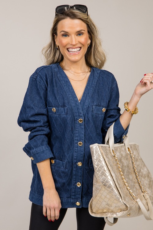 Textured Denim Button Jacket - 1029-40h.jpg